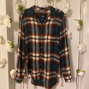 American Eagle AHH-MAZINGLY Soft Boyfriend Flannel